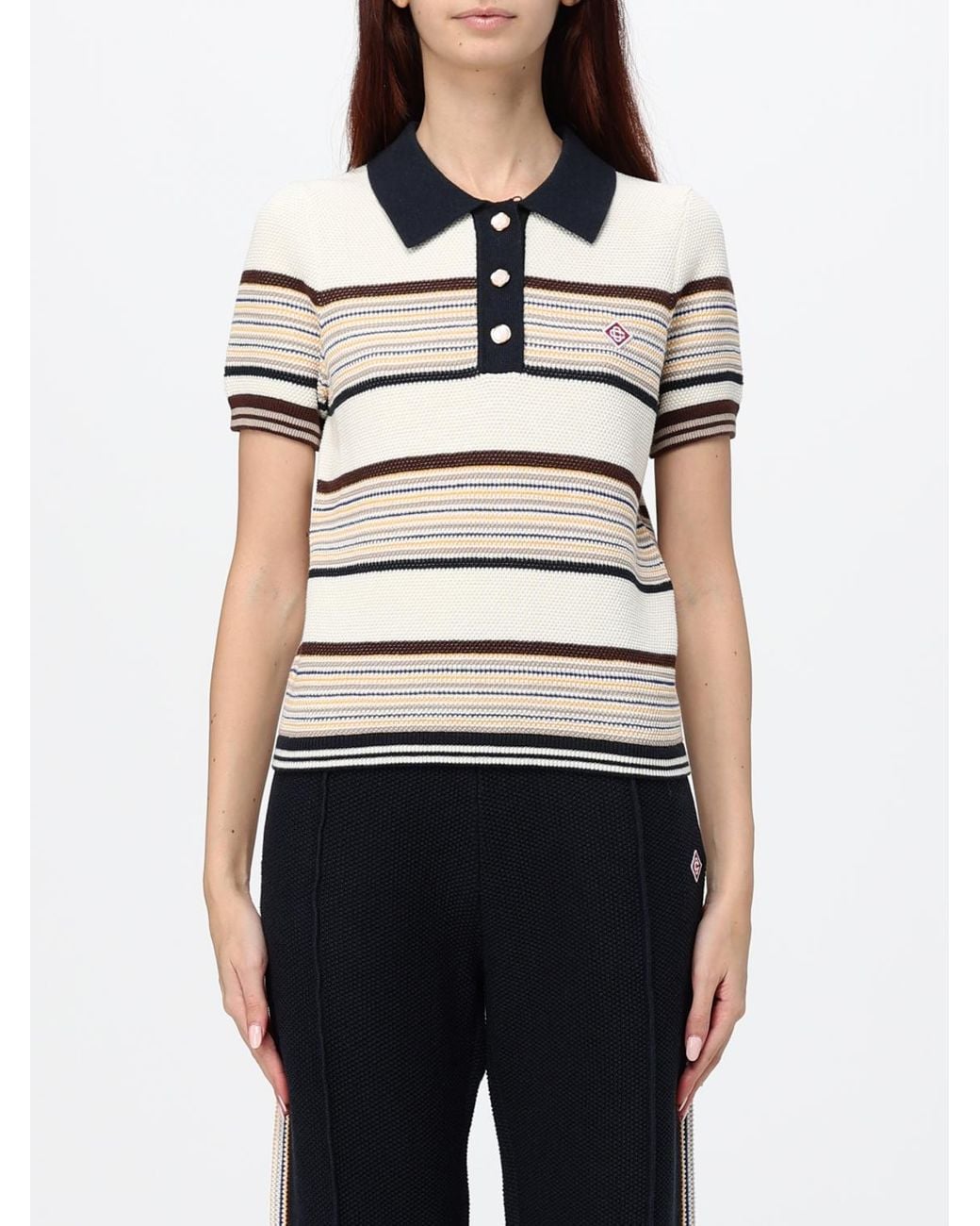 Casablanca White Polo Shirt
