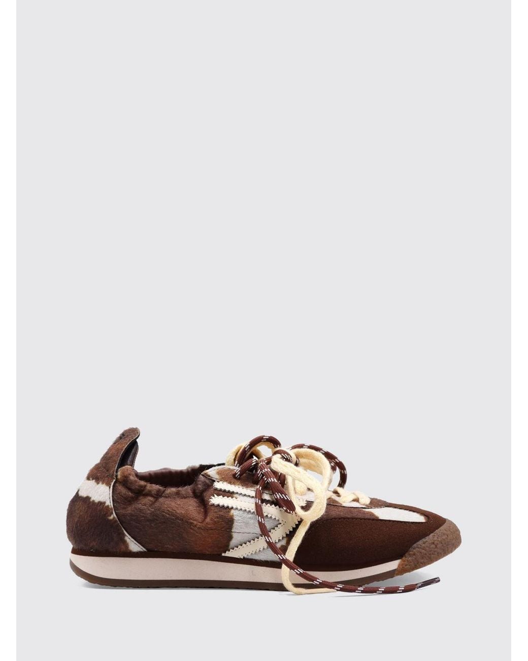 PURAAI Brown Panther Low-Top Sneakers for men