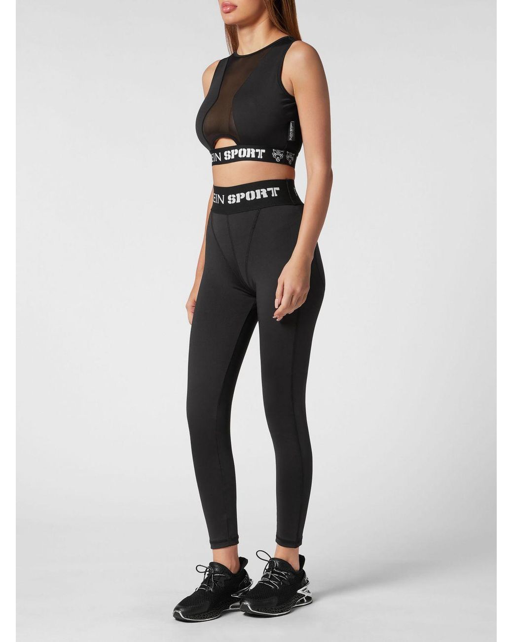 Philipp Plein Black High-Waisted Skinny Leggings