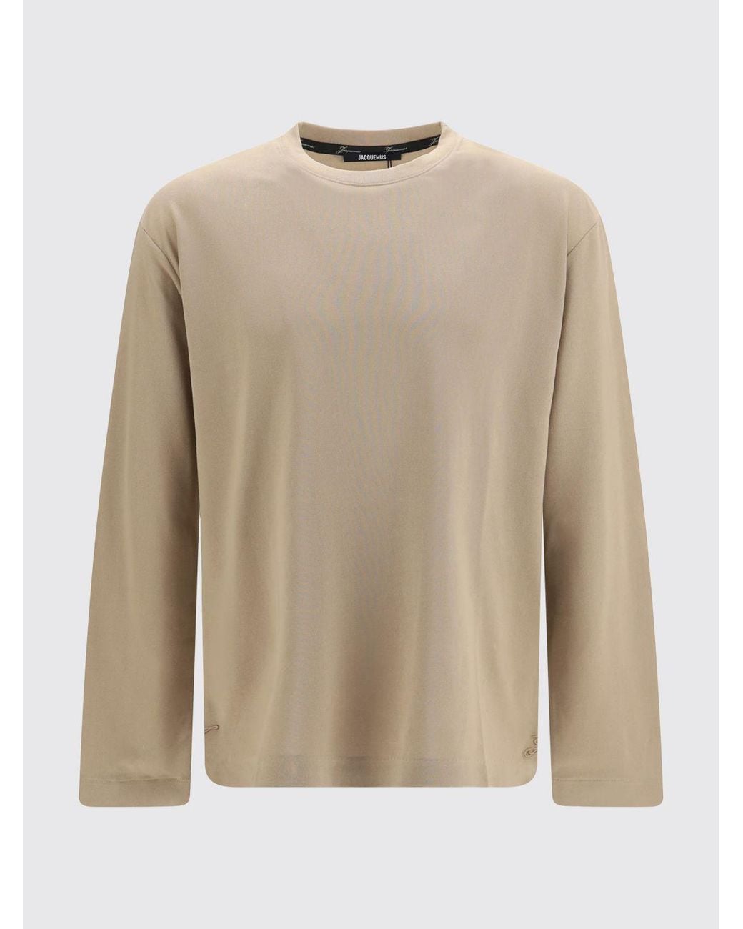Jacquemus Natural Long-Sleeved T-Shirt for men