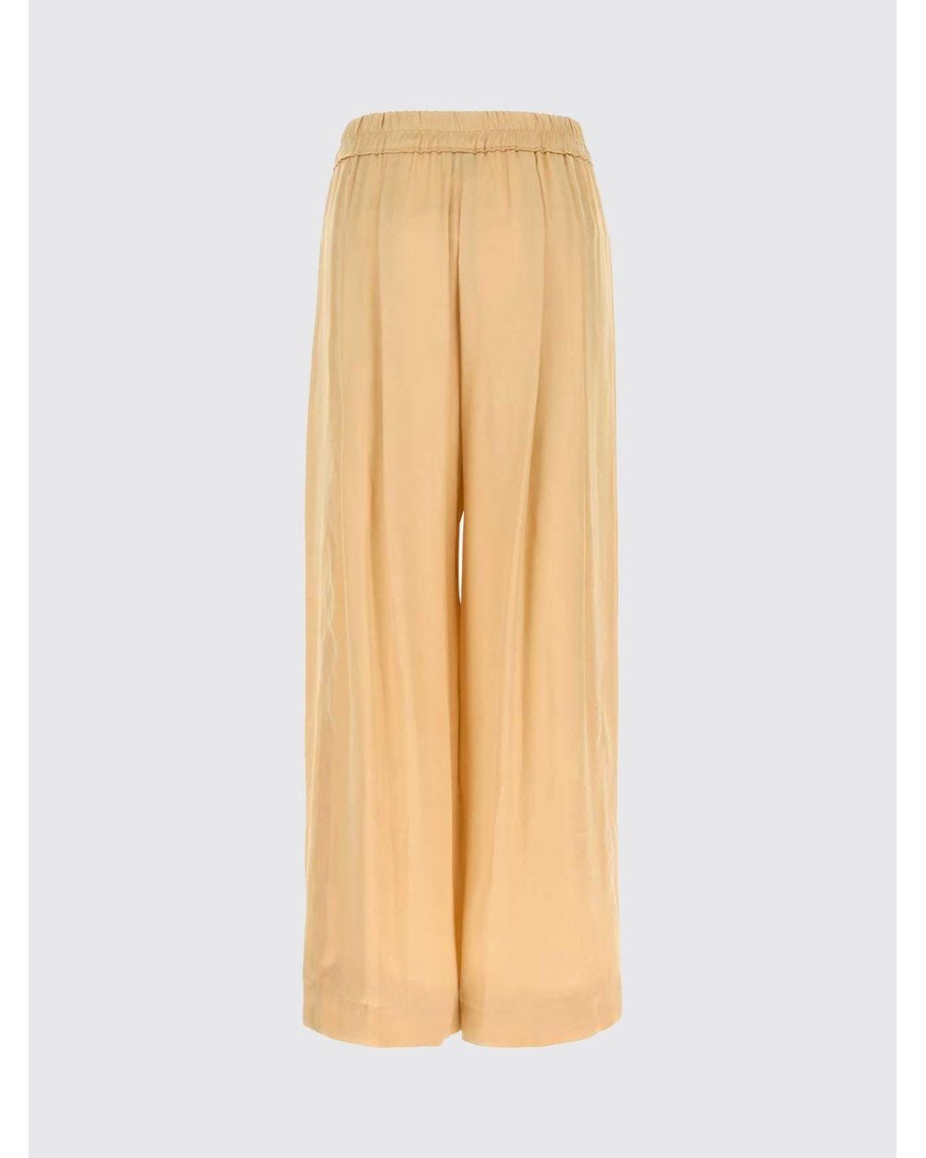 Isabel Marant Natural Nolia High-Waisted Wide-Leg Viscose Trousers