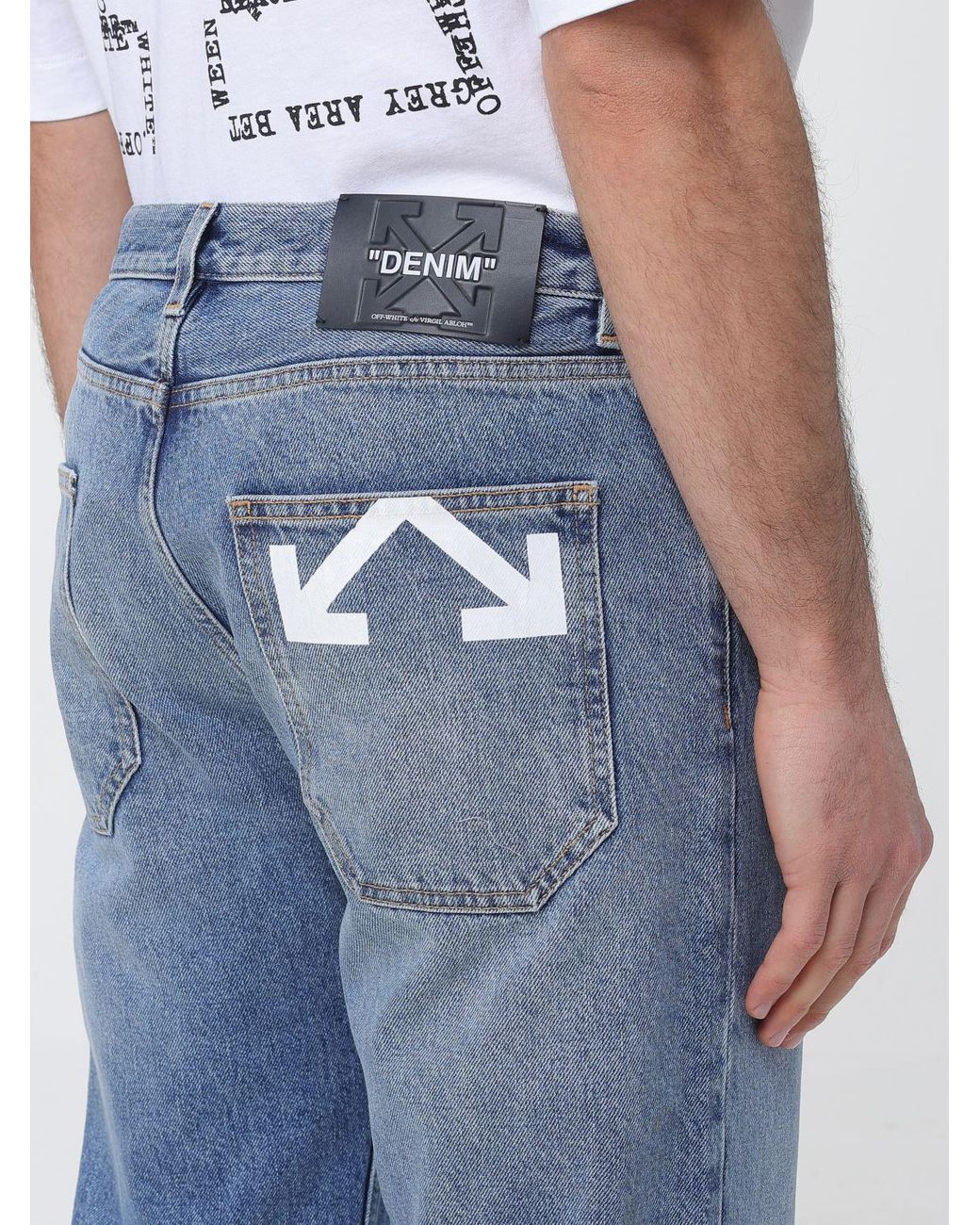 Off-White c/o Virgil Abloh Blue Flared Jeans for men