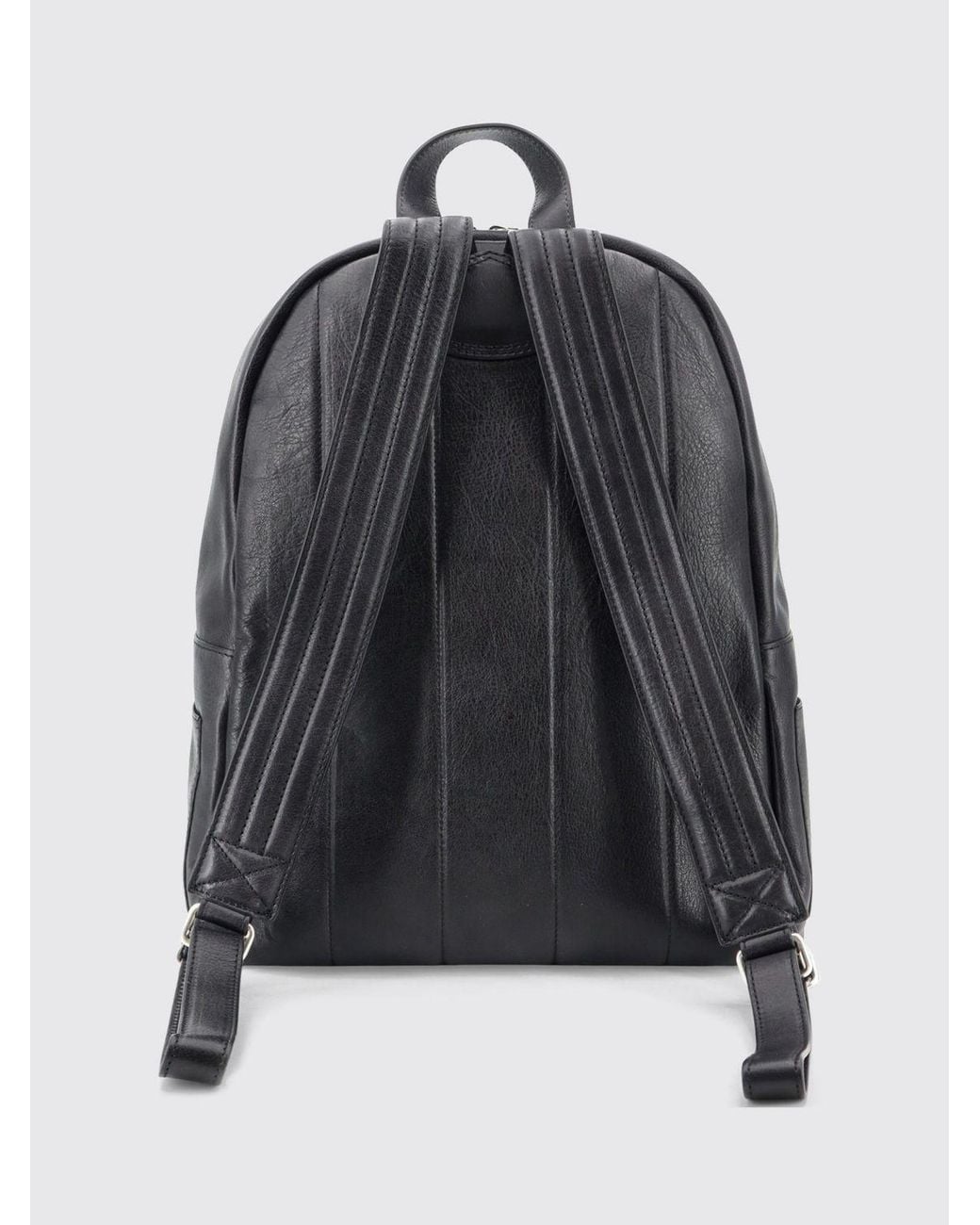 Orciani Blue Laio Lagoon Grained Calfskin Backpack With Logo for men