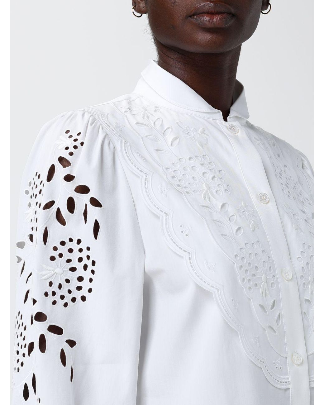 Valentino White Sangallo Shirt
