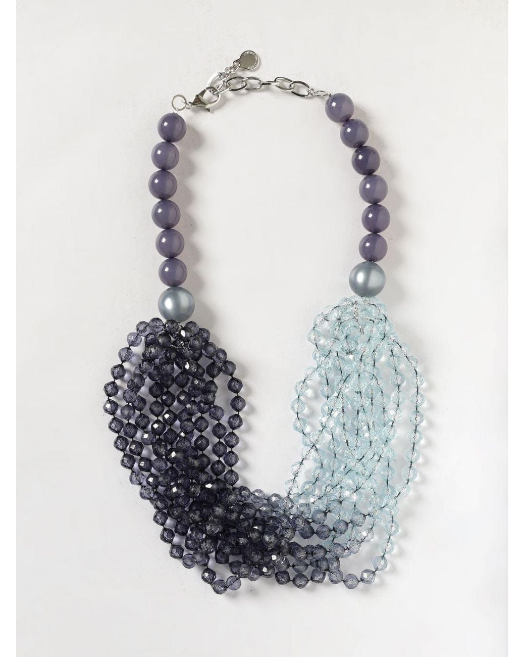 Emporio Armani Blue Multi-Strand Resin Necklace