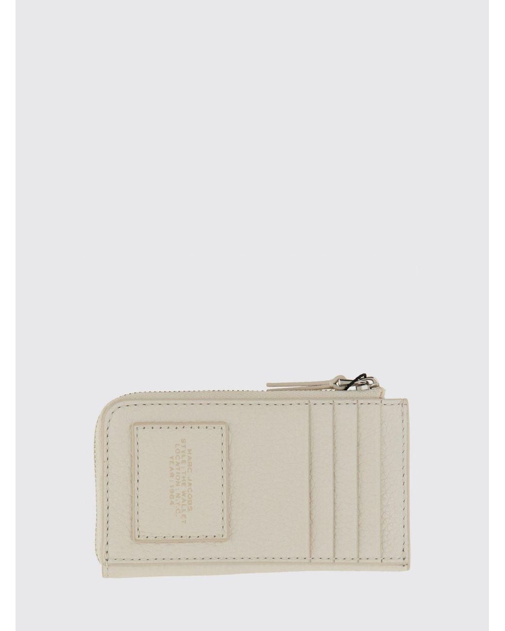 Marc Jacobs Natural The Top Zip Multi Grained Leather Wallet