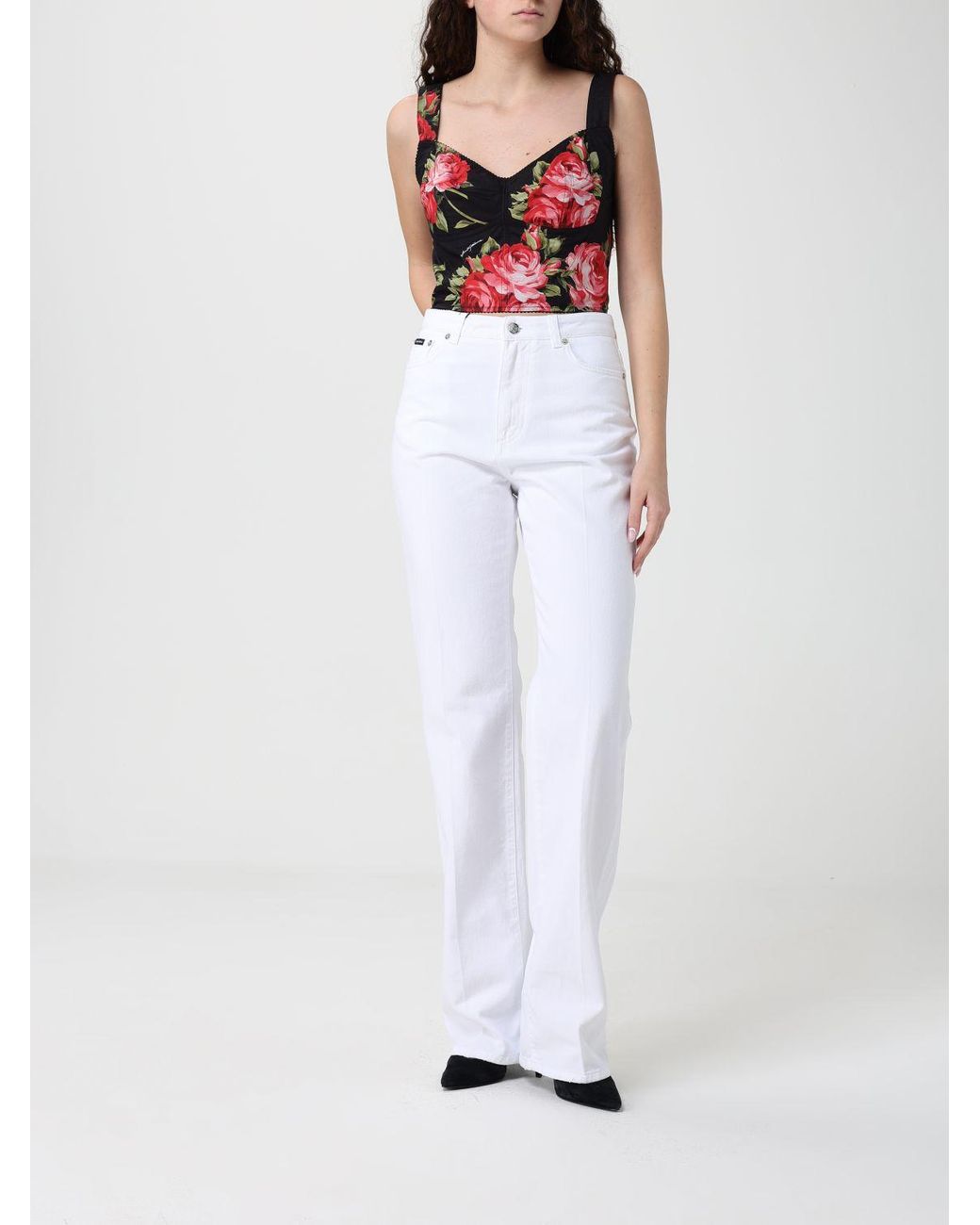Dolce & Gabbana White Dolce &Amp Gabbana Five-Pocket Jeans