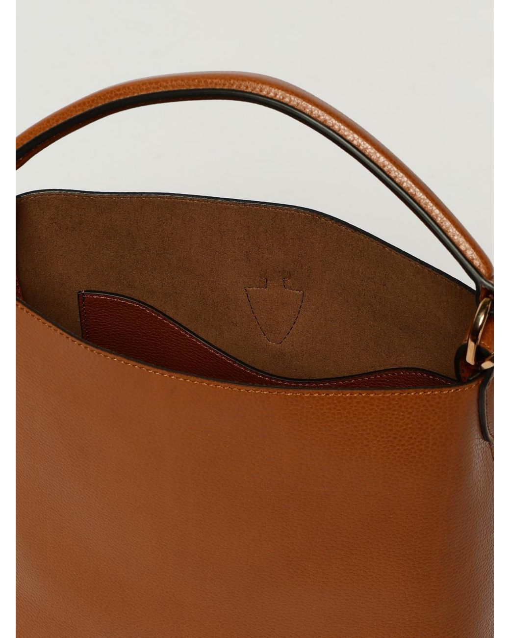 Tod's Brown T Timeless Calfskin Handbag