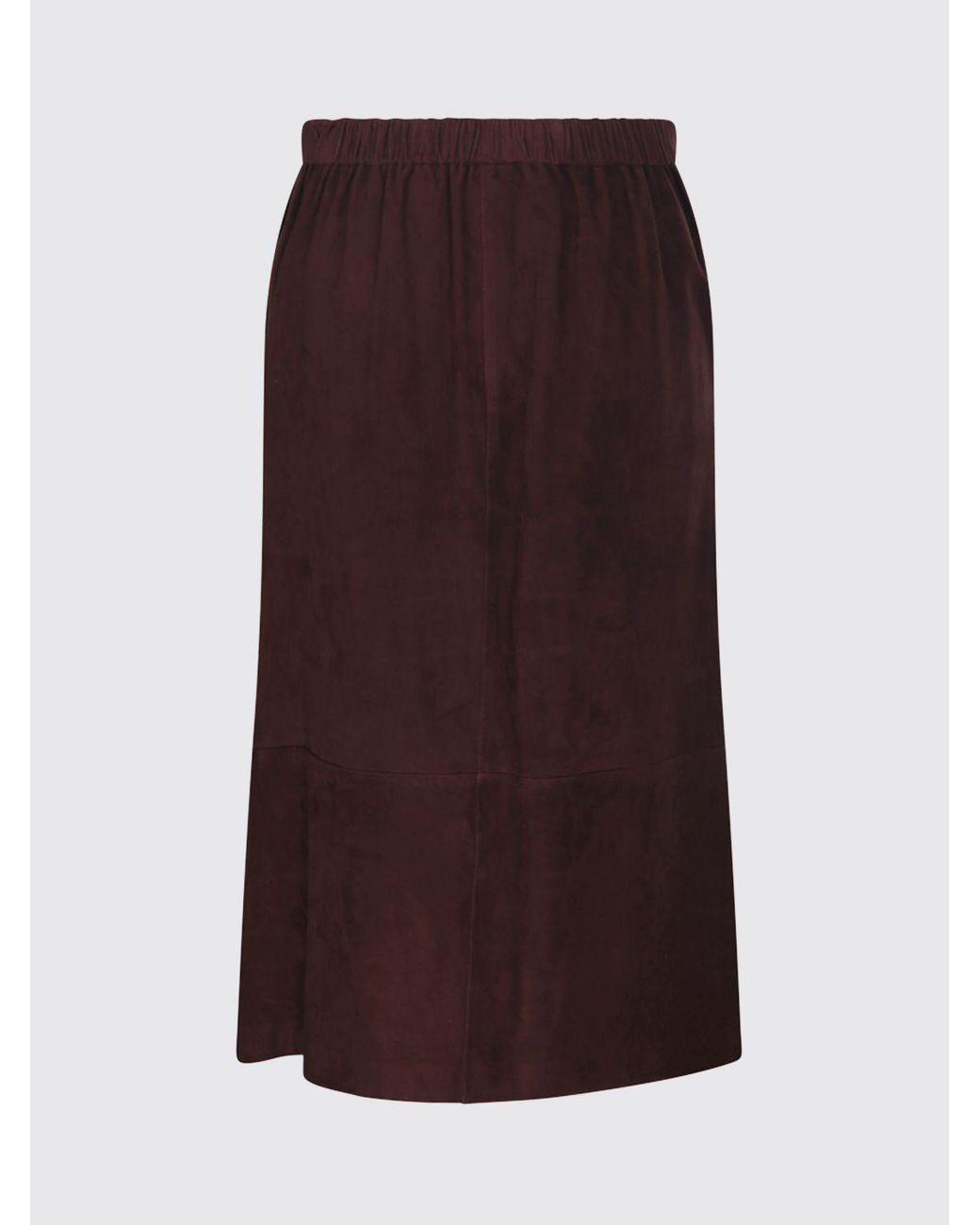 Max Mara Purple A-Line Midi Skirt