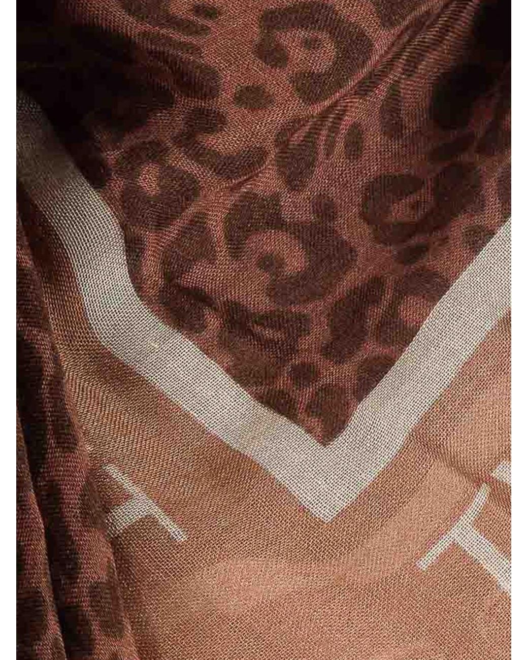 Sciarpa Quadrata di Twinset in Brown