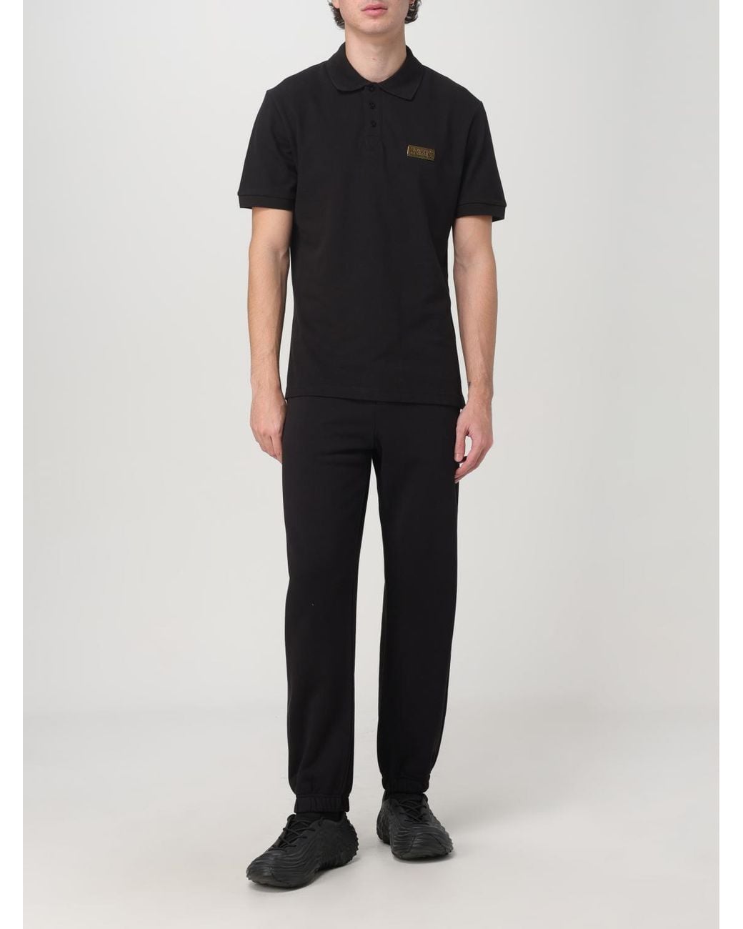 Versace Jeans Couture Black Polo Shirt for men