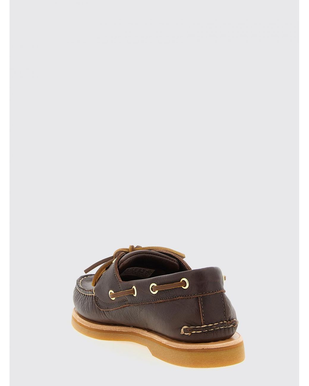Timberland Brown Noreen Suede Leather Boat Shoes With Raised Apron Toe for men