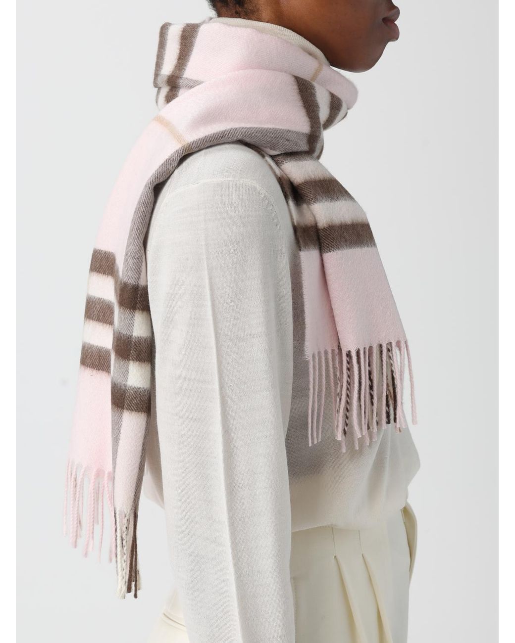 Bufanda Mujer Burberry de color Pink