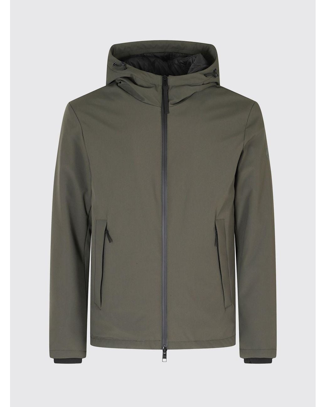 People Of Shibuya Black Padded Hooded Windbreaker Jacket With Zip Pockets for men
