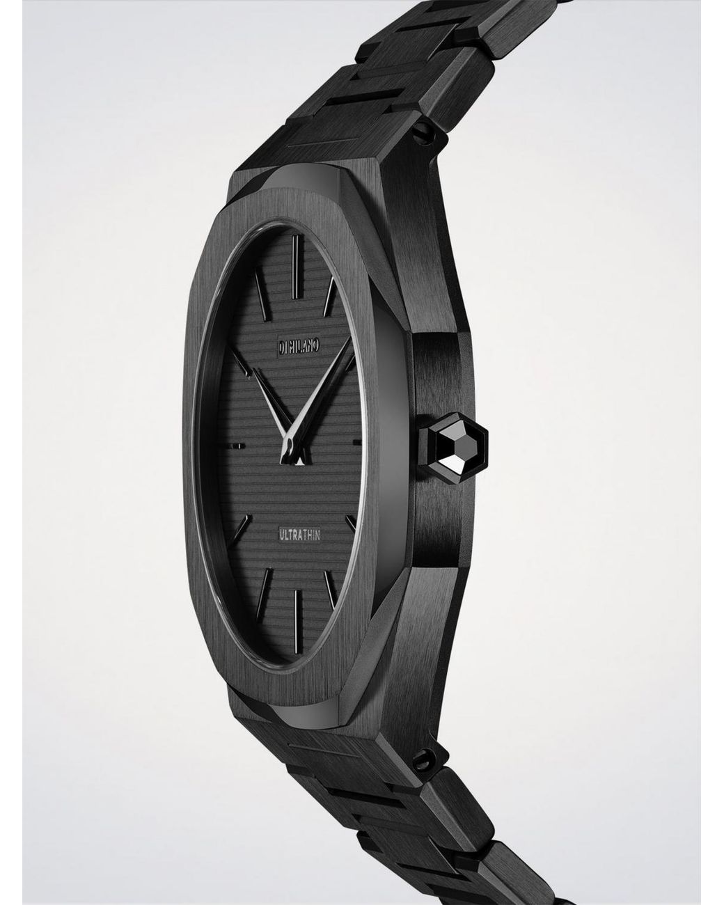 D1 Milano Black Ultra Thin Shadow 40 Mm Watch for men