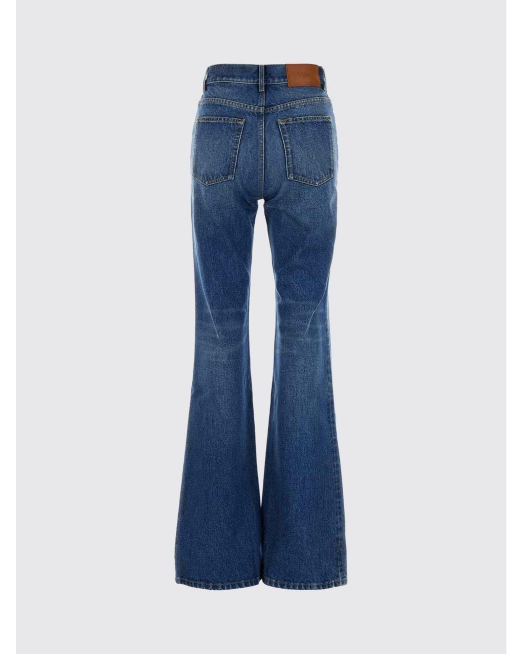 Chloé Blue ChloÉ High-Waisted Five-Pocket Flared Jeans