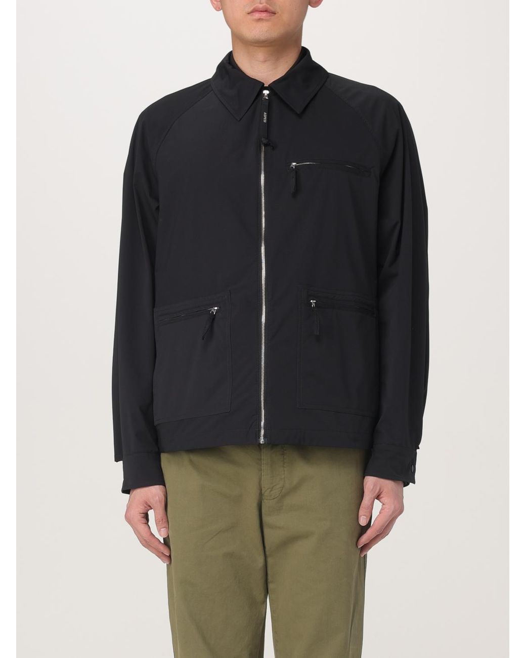 Aspesi Blue Lightweight Zipup Jacket for men