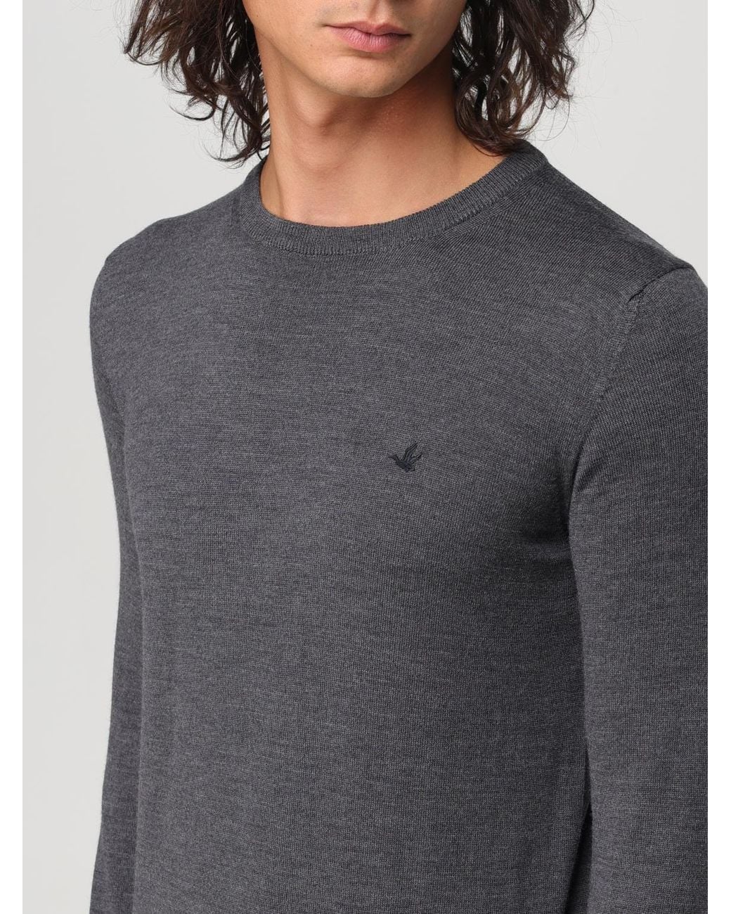Brooksfield Gray Sweater for men