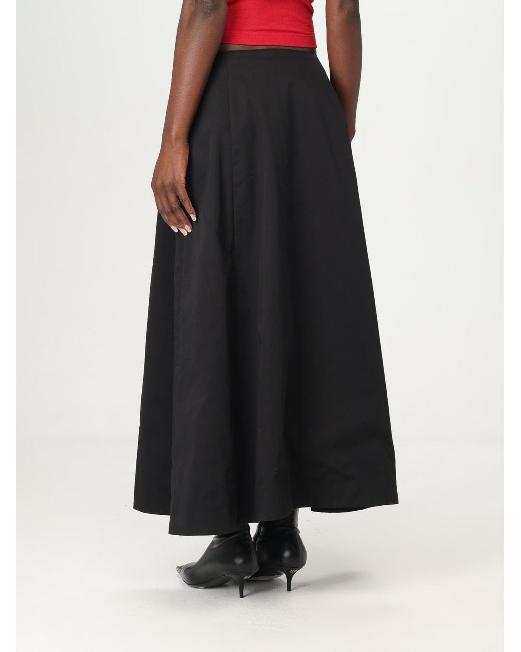 Balenciaga Black Aline Maxi Skirt