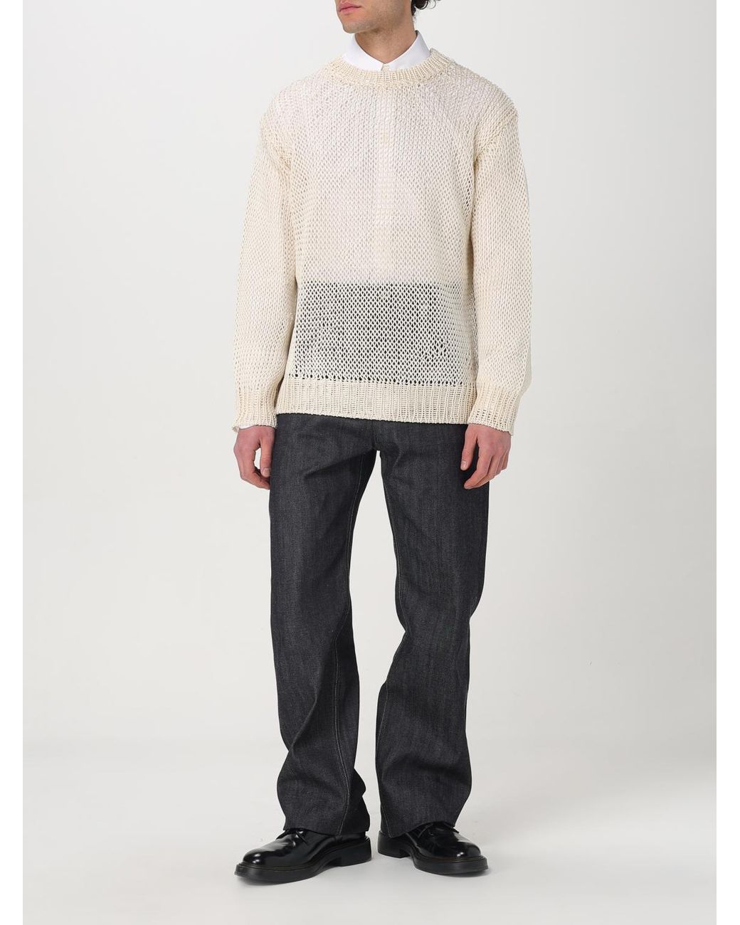 Jil Sander White Oversized Longsleeve Poplin Shirt for men