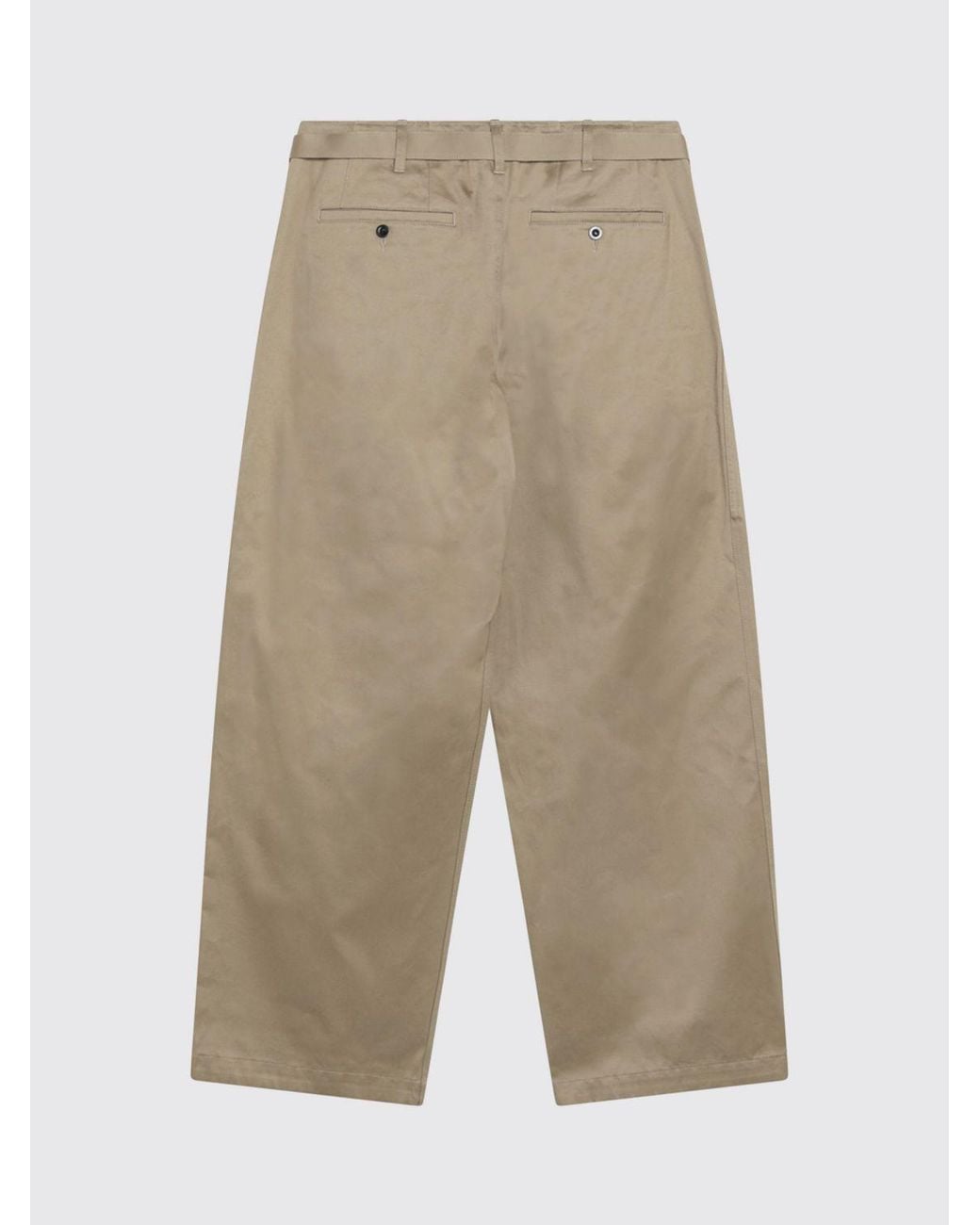 SACAI X CARHARTT WIP Natural Pleated Cotton Wide-Leg Trousers for men