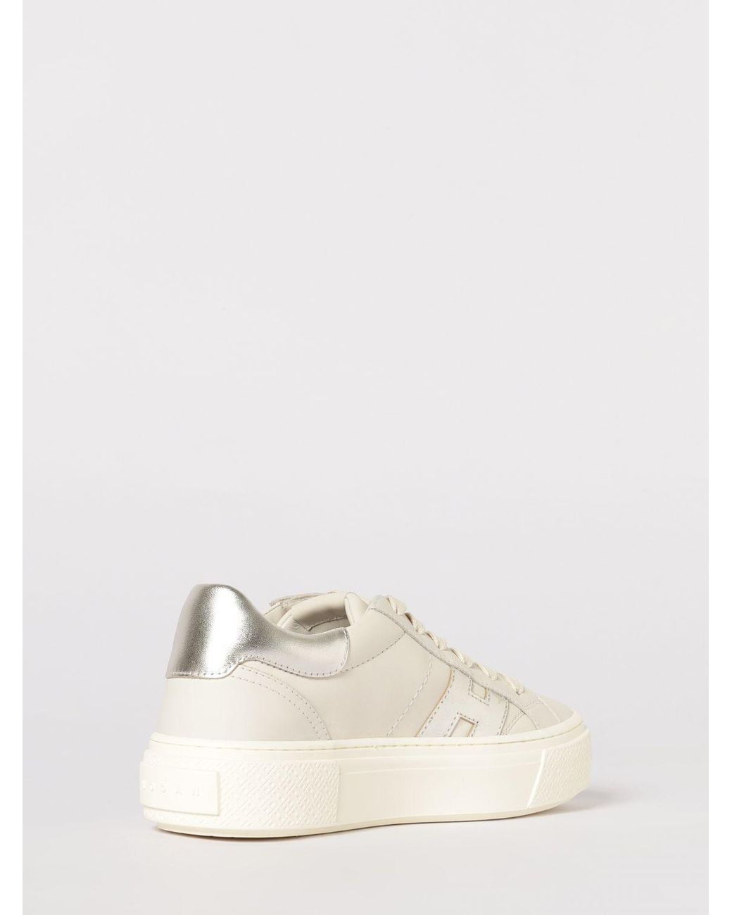 Hogan Natural Crosswind Leather Sneakers