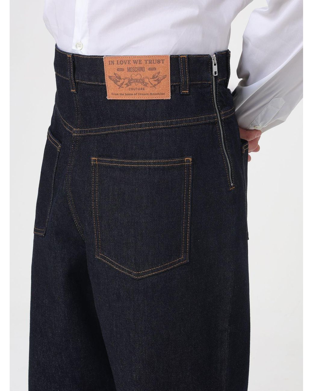 Moschino Couture Blue Wide-Leg Jeans for men