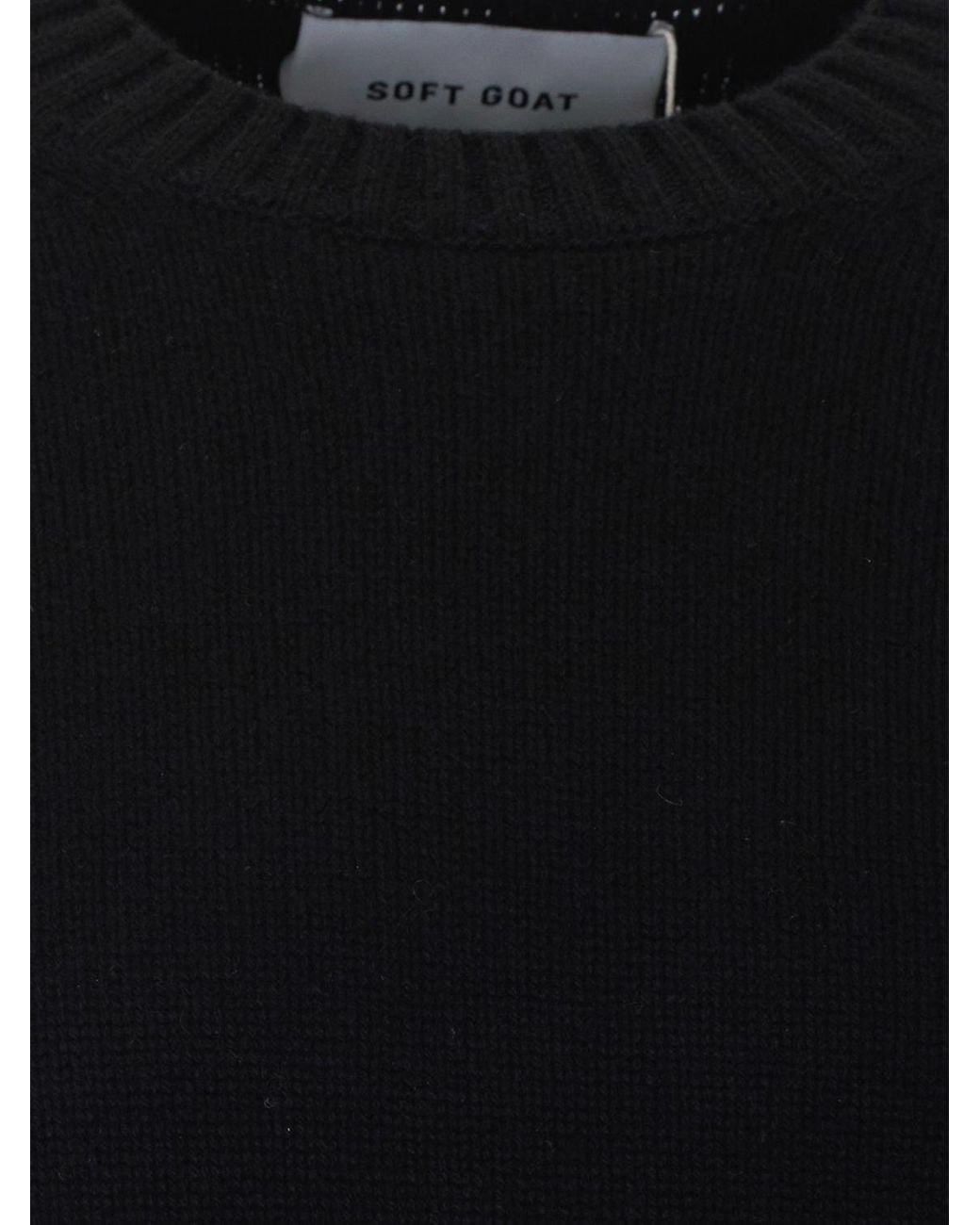 Soft Goat Blue 100% Pure Cashmere Crewneck Jumper With Ribbed Trims for men