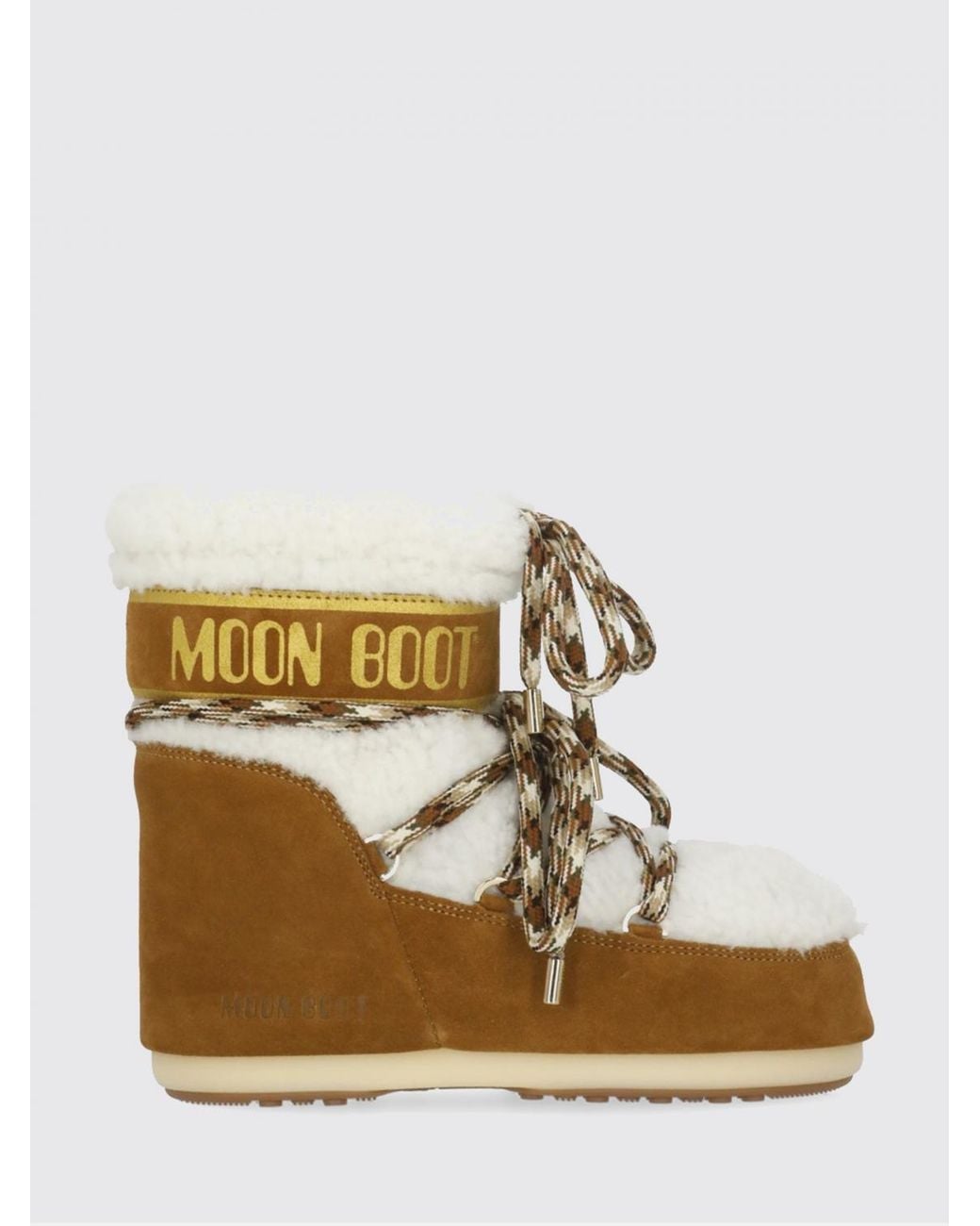 Moon Boot White Flat Ankle Boots