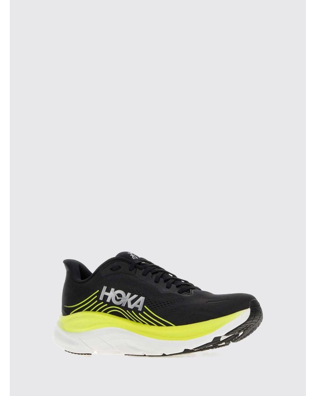 Hoka One One Green Clifton 11 Cushioned Breathable Technical Mesh Running Trainers for men