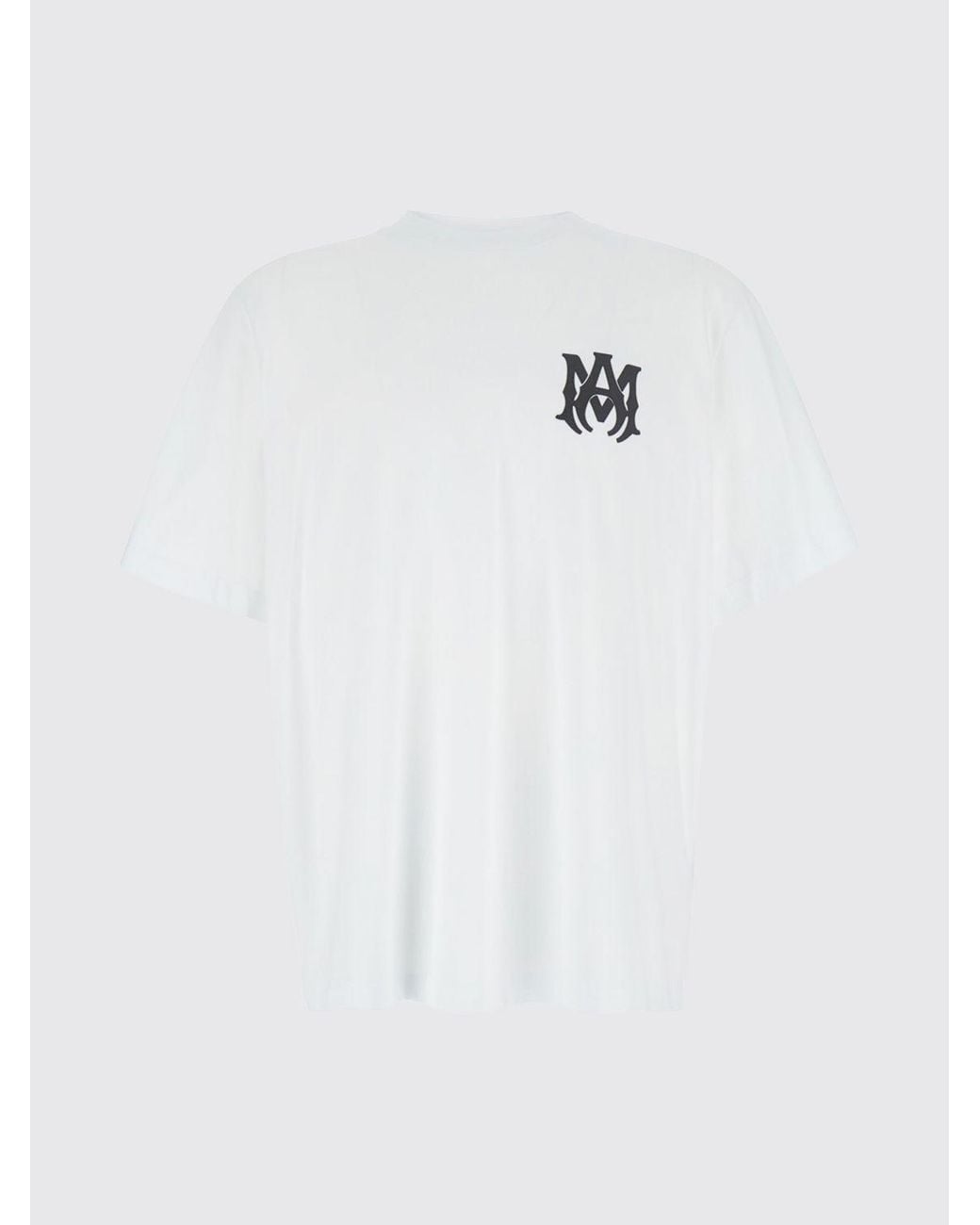 Amiri White Relaxed Fit Drop Shoulder Cotton T-Shirt With Logo for men