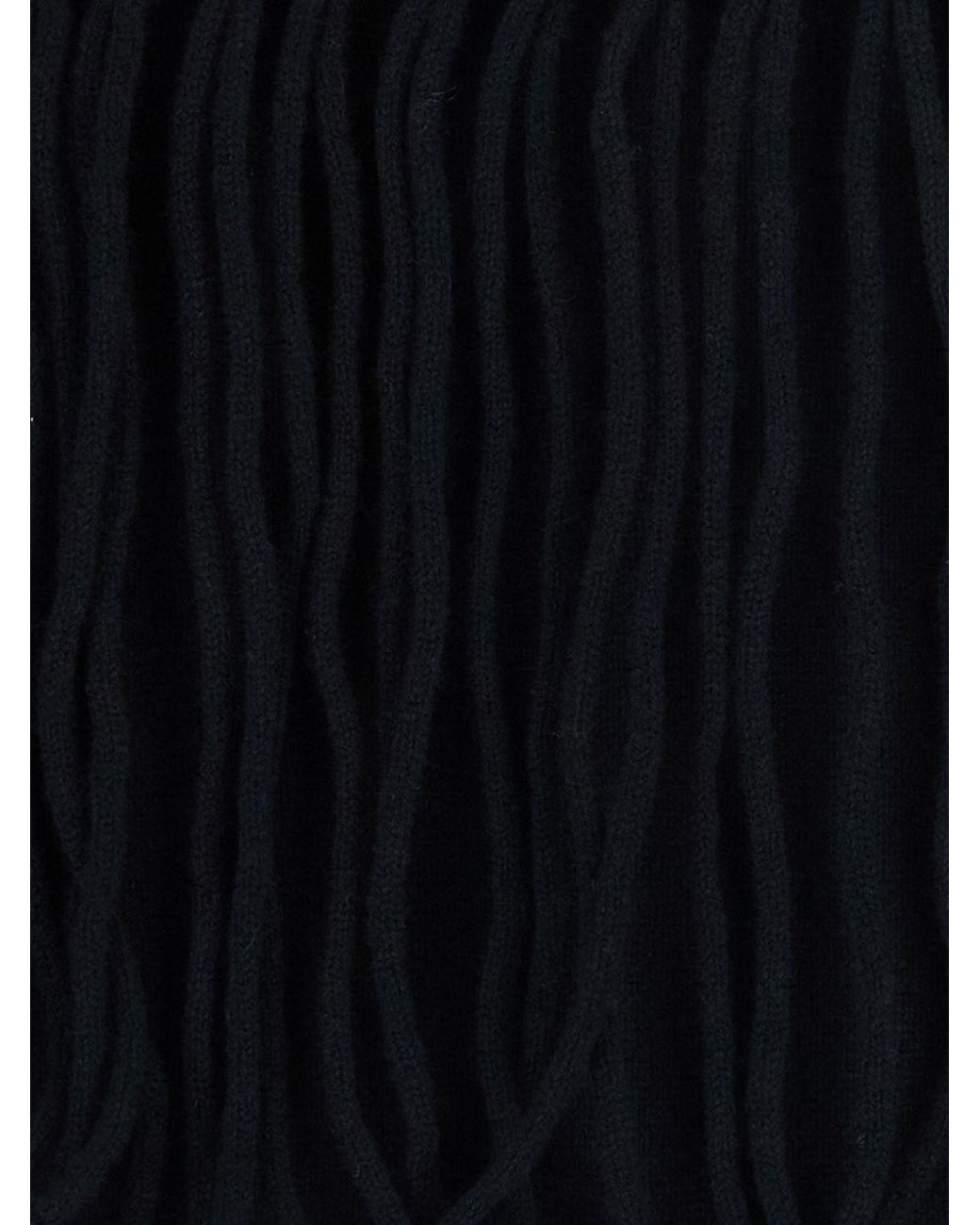 P.A.R.O.S.H. Blue P.A.R.O.S.H. Cashmere Crewneck Jumper With Embroidery, Fringes And Dropped Shoulders