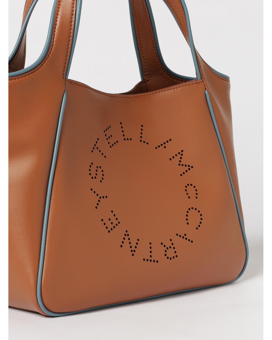 Stella McCartney Brown Faux Leather Tote Bag