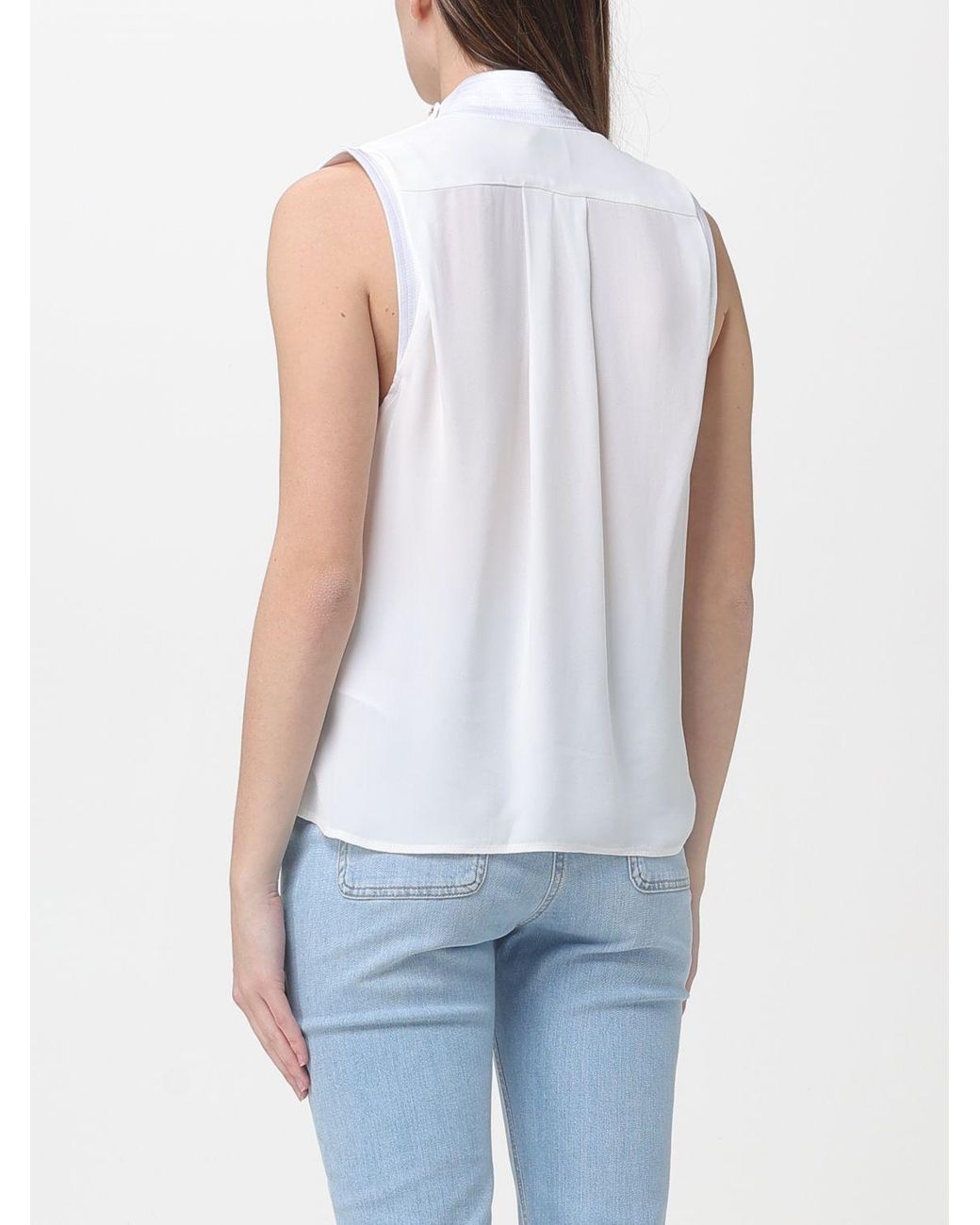 Elisabetta Franchi Blue Viscose Top