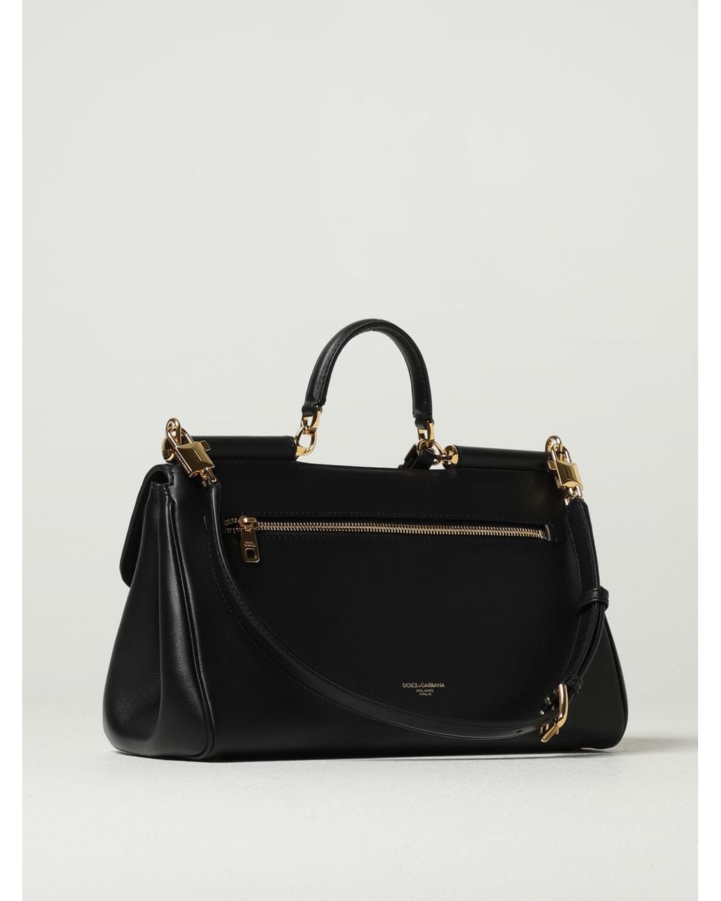 Dolce & Gabbana Black Dolce &Amp Gabbana My Sicily Calf Leather Handbag