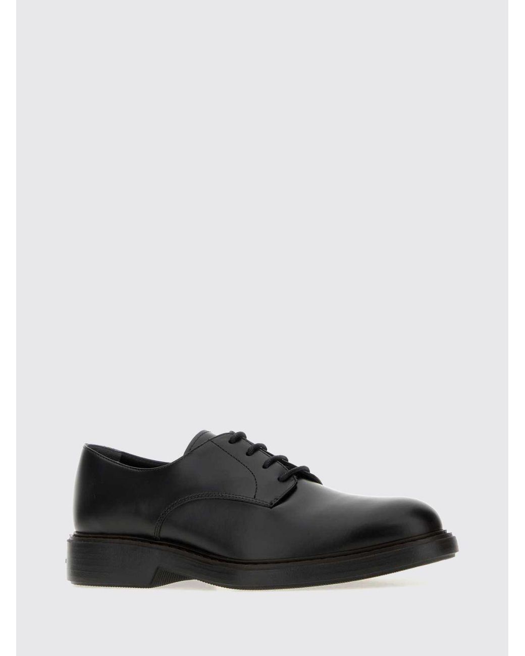 Hogan White H704 Smooth Leather Derby Shoes With A Rubber Sole for men