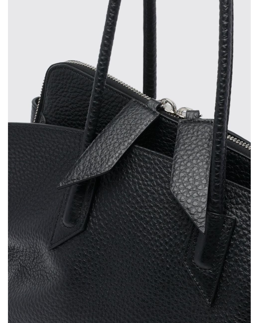 The Attico Black La Passeggiata Shoulder Bag