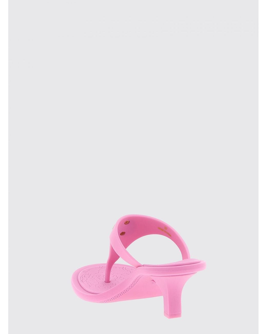 Versace Pink Flache Sandalen Damen