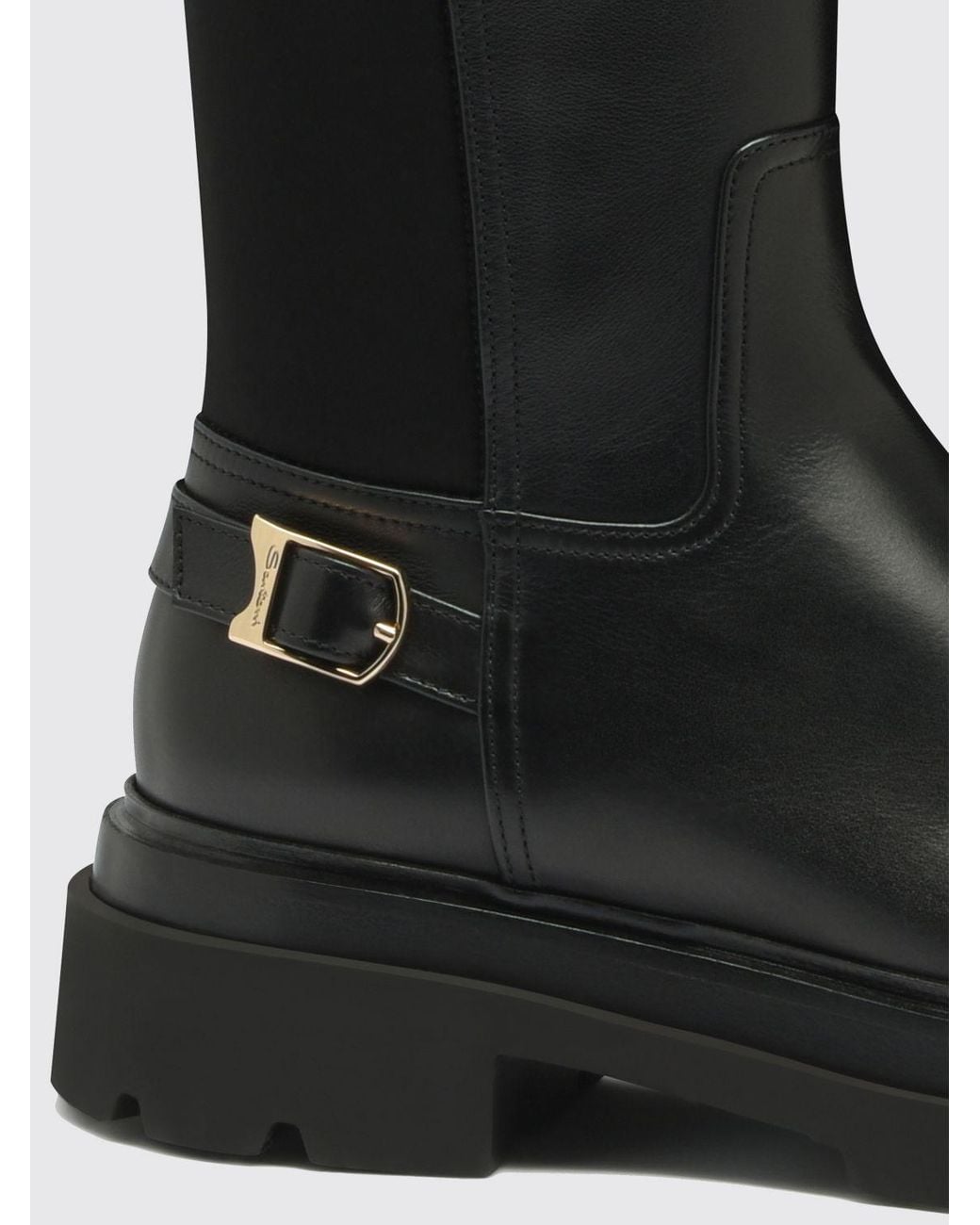 Santoni Black Boots