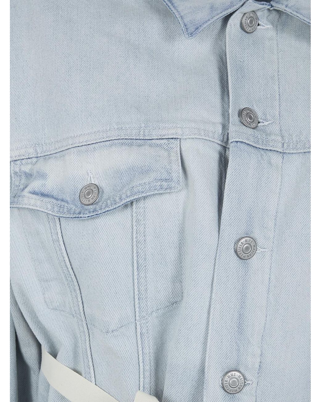 MM6 by Maison Margiela Blue Stretch Denim Jacket