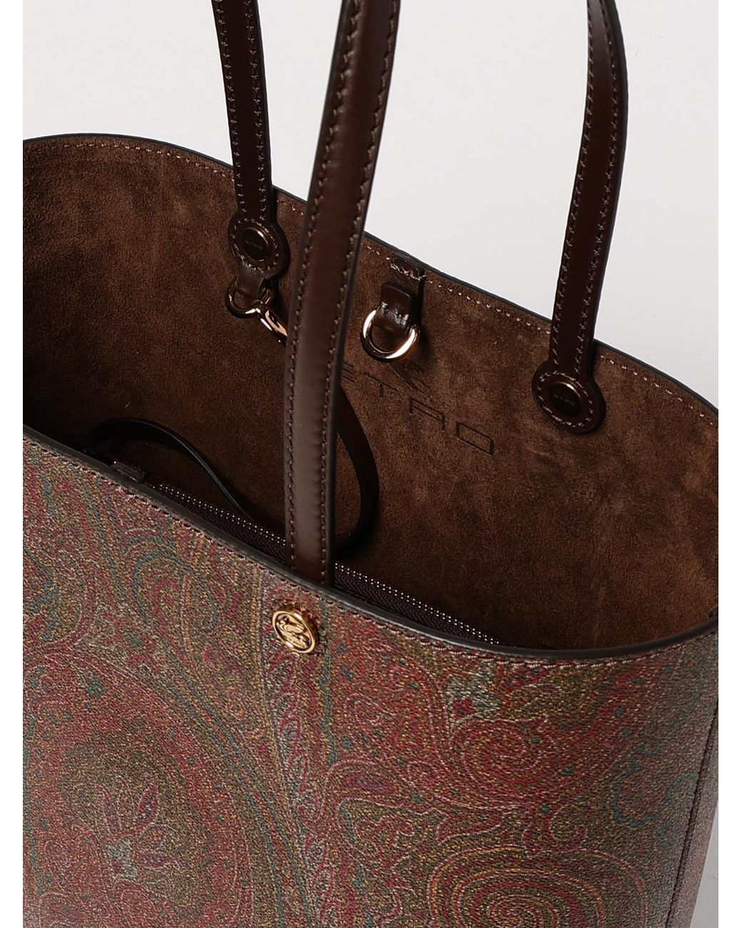 Borsa Essential Paisley di Etro in Brown