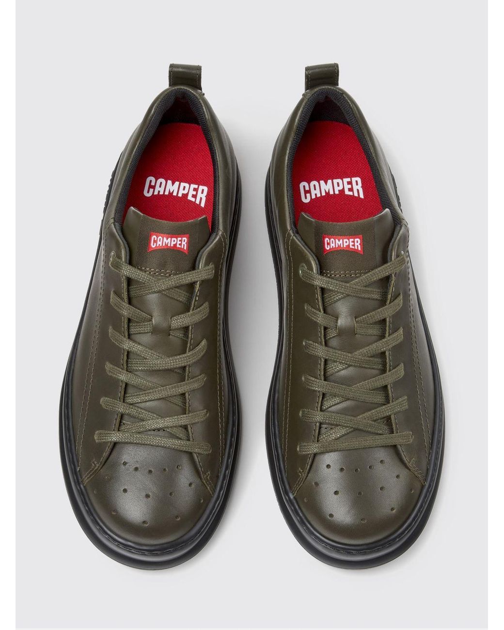 Camper Black Runner Smooth Leather Trainers With Lightweight Xl Extralight Sole for men