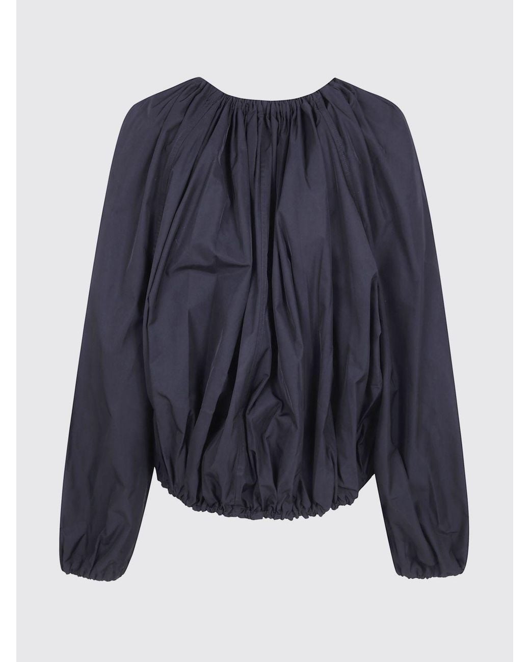 Totême Blue Cropped Relaxed Fit Jacket