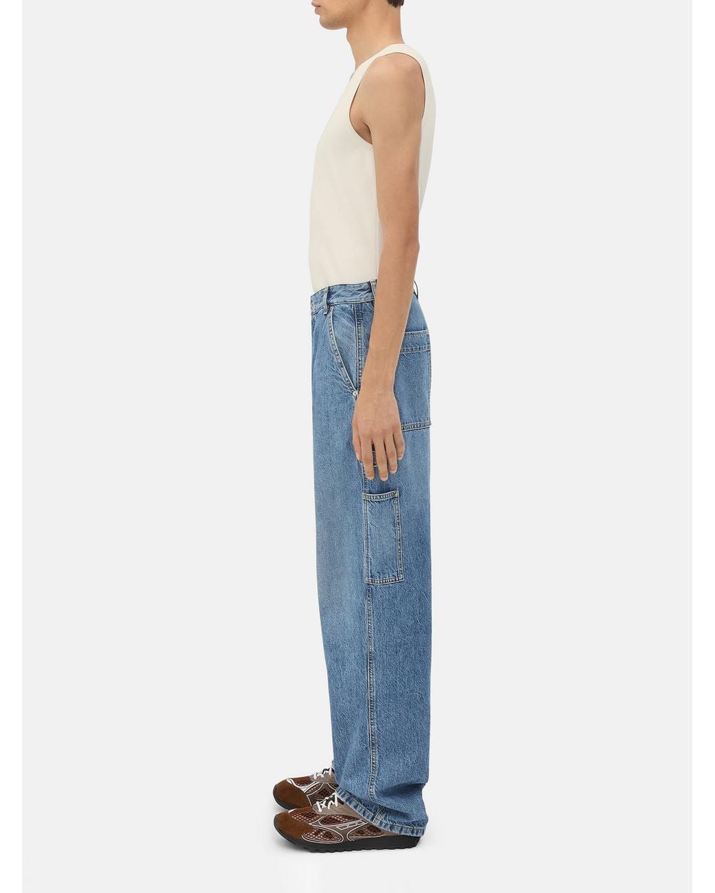 Bottega Veneta Blue Carpenter Jeans Relaxed Fit for men