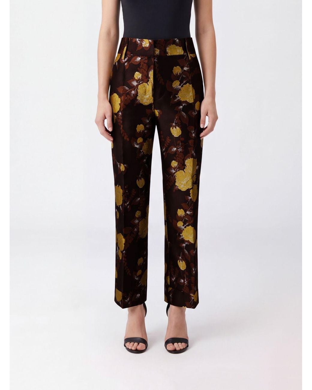 LaDoubleJ Black Hendrix High-Waisted Slim Fit Trousers