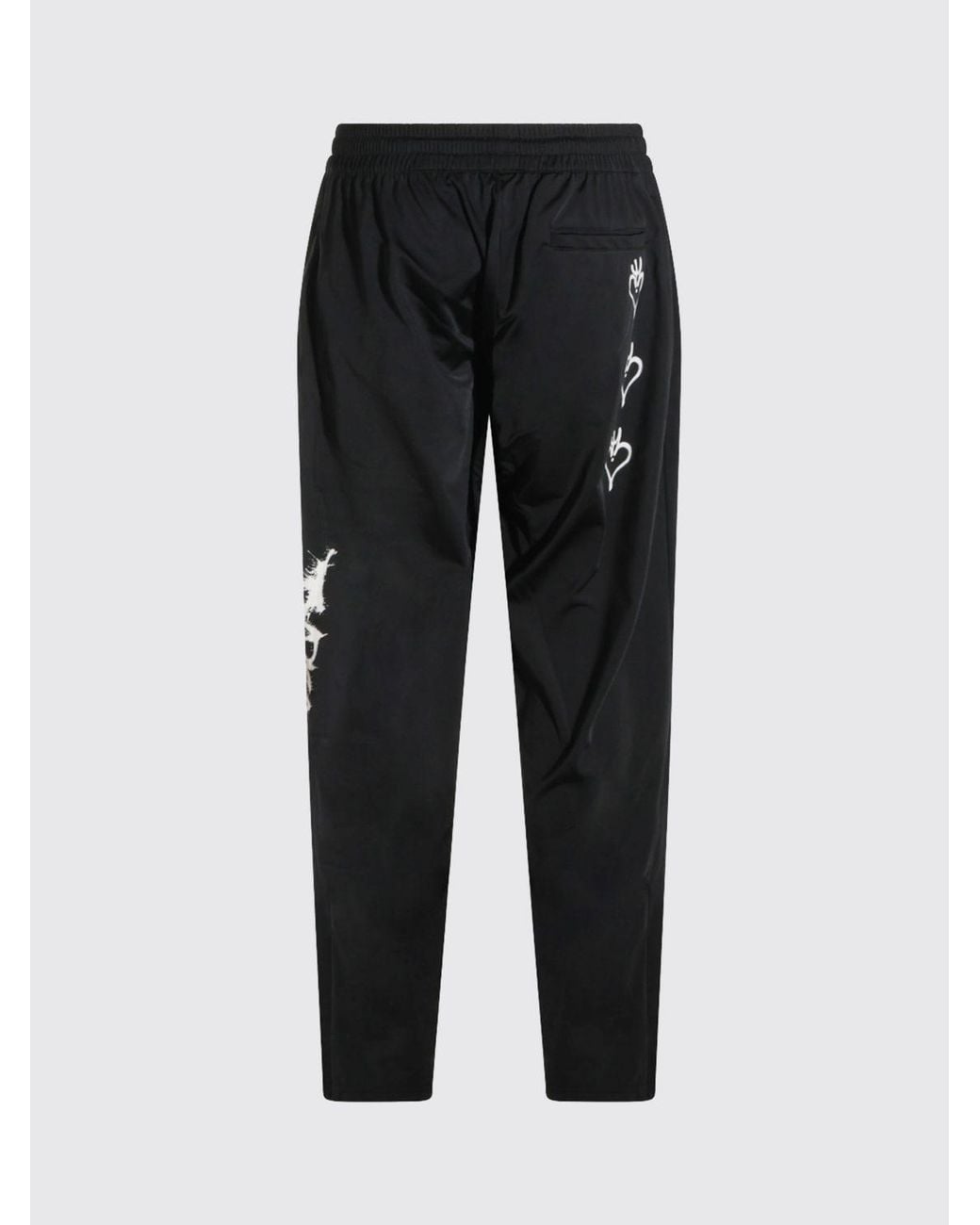 Y-3 Black Slim Fit Recycled Polyester Crêpe Drawstring Track Trousers for men