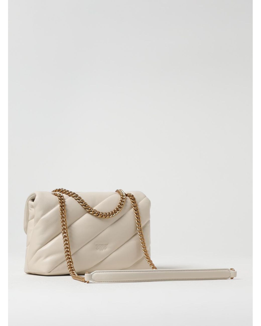 Pinko Natural Love Puff Quilted Nappa Shoulder Bag