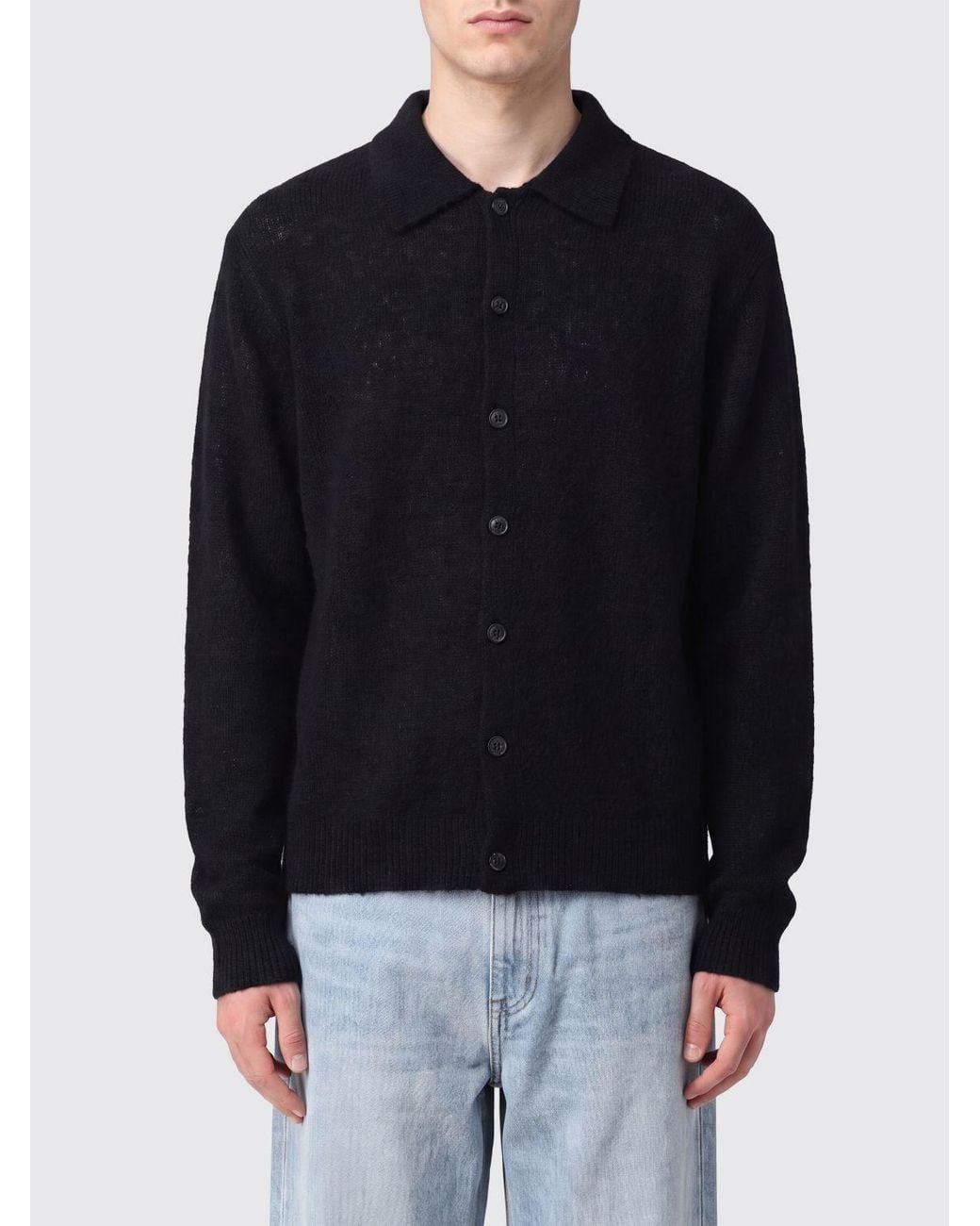 Our Legacy Blue Polo Cardigan for men