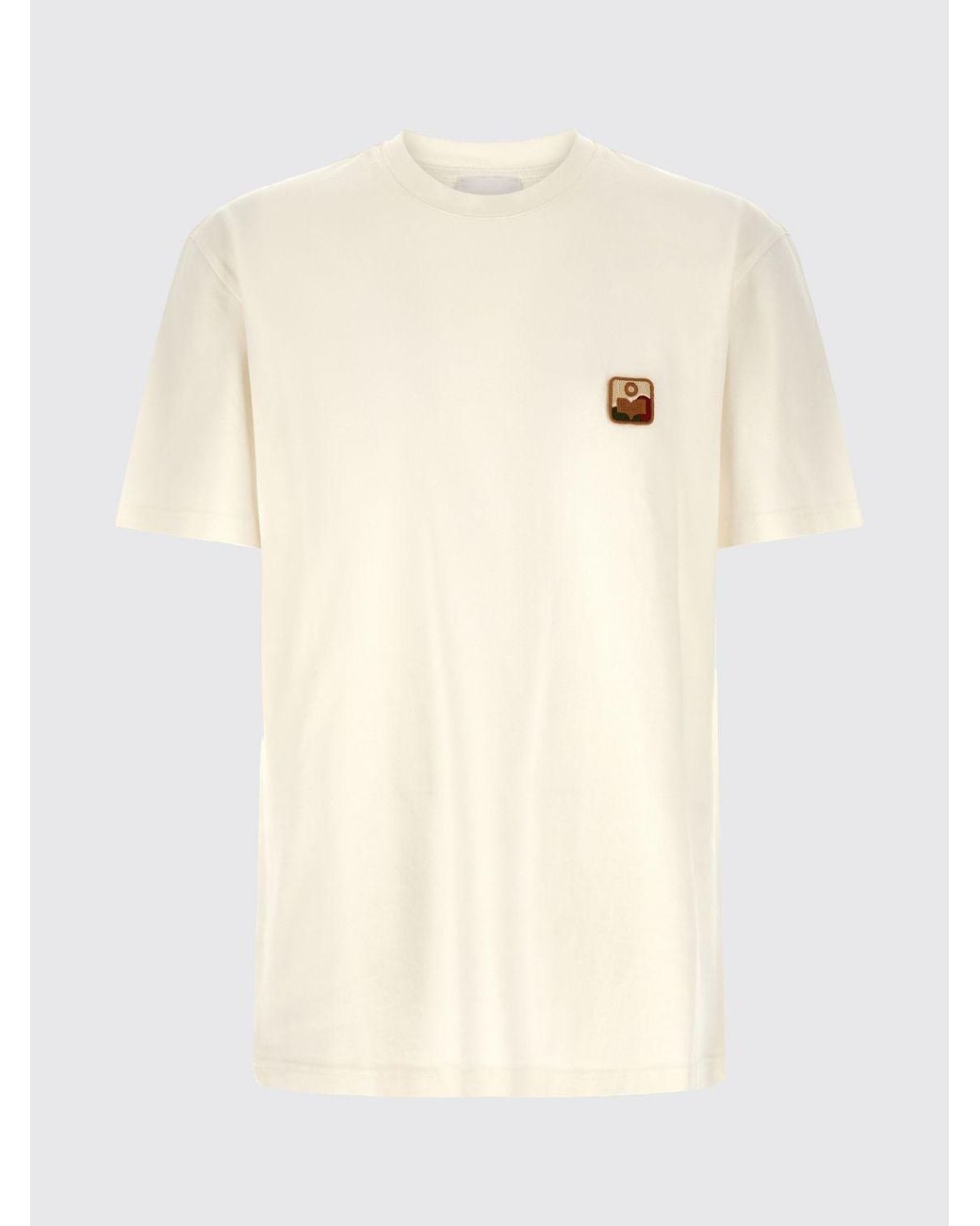 Isabel Marant White Cotton T-Shirt With Logo for men