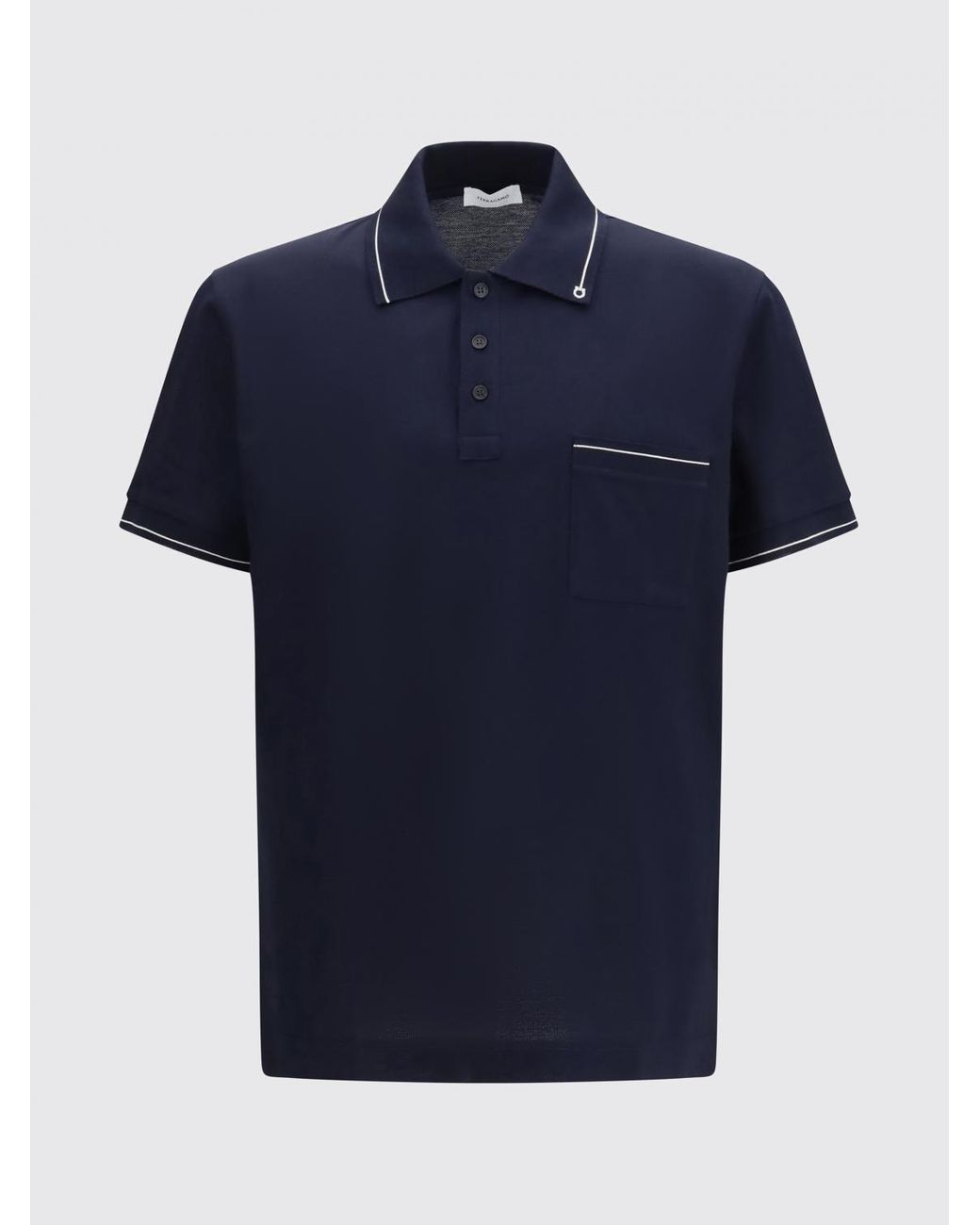 Ferragamo Blue Polo Shirt for men